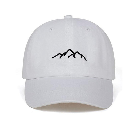 Men's Cotton Baseball Cap with Mountain Logo