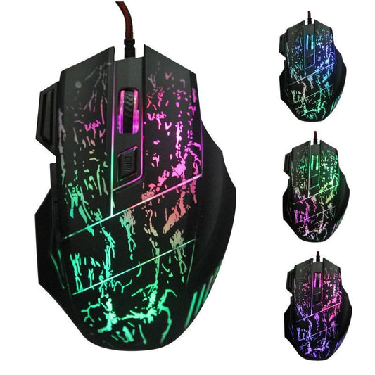 High-Precision Wired USB Gaming Mouse with RGB Lighting